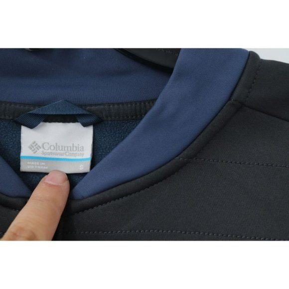 columbia tech trail hybrid pullover Mens Size Small 1/4 Zip Long Sleeve pocket - Picture 5 of 12